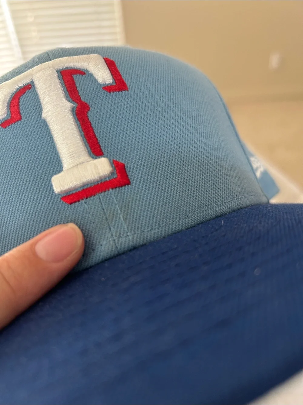 Texas Rangers Light Blue & Navy  Hat